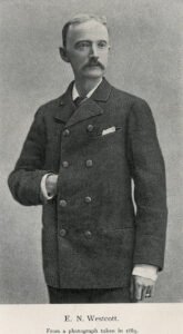 Edward Noyes Wescott in 1889; image accompanying his biography in the The Teller (1901)